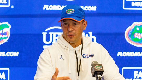 Florida's Jon Sumrall on tearing turf from the weight room: 'I don't need turf in a weight room' (Jon Sumrall)