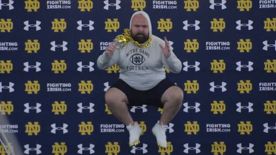 Behold: Notre Dame support staff pro day is GOLD (Notre Dame Football)